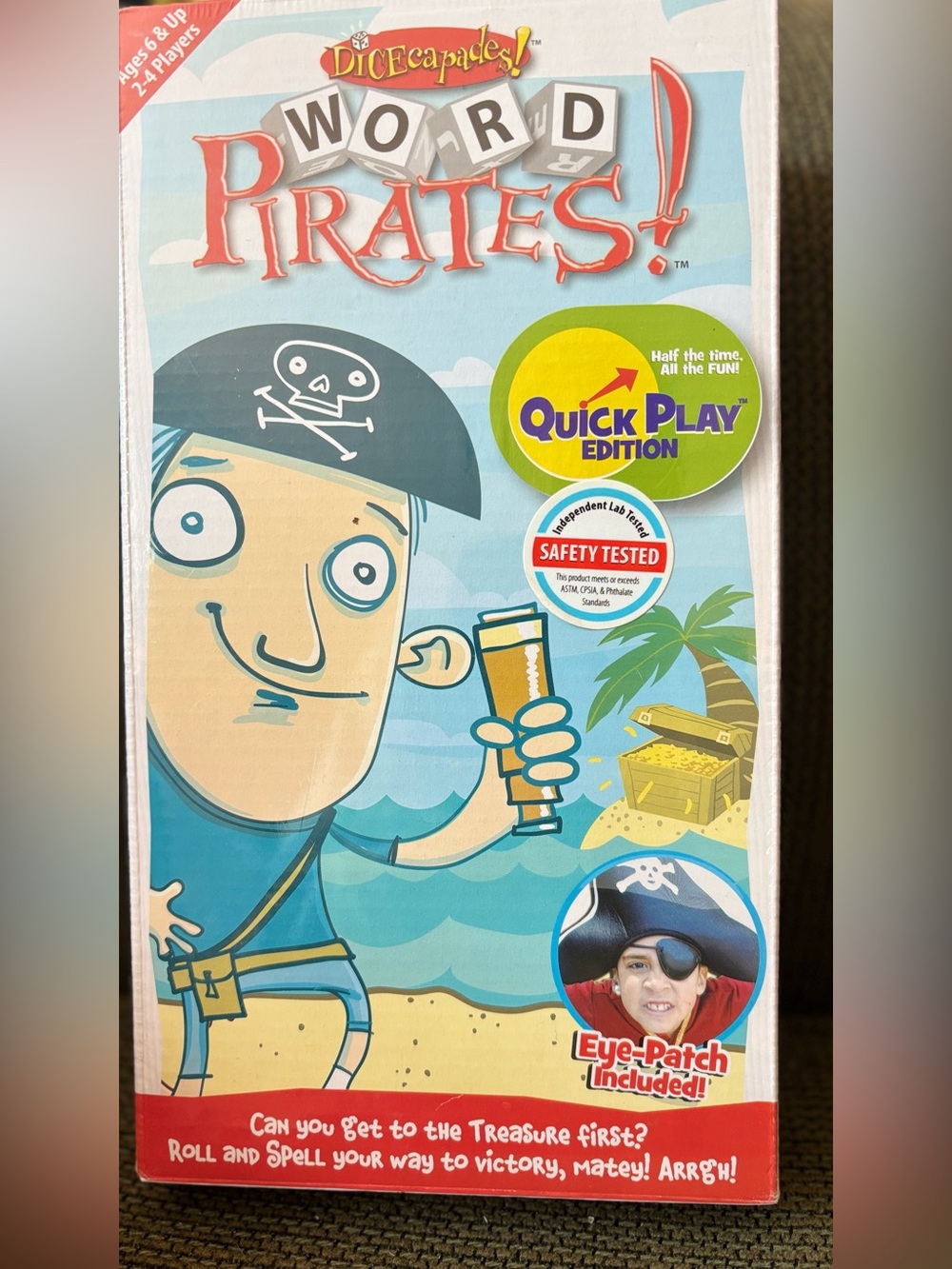 Dicecapades! Word Pirates! Board game NWT